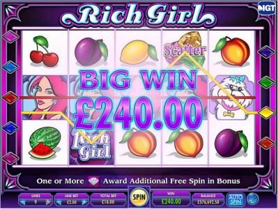 Rich girl slot machine